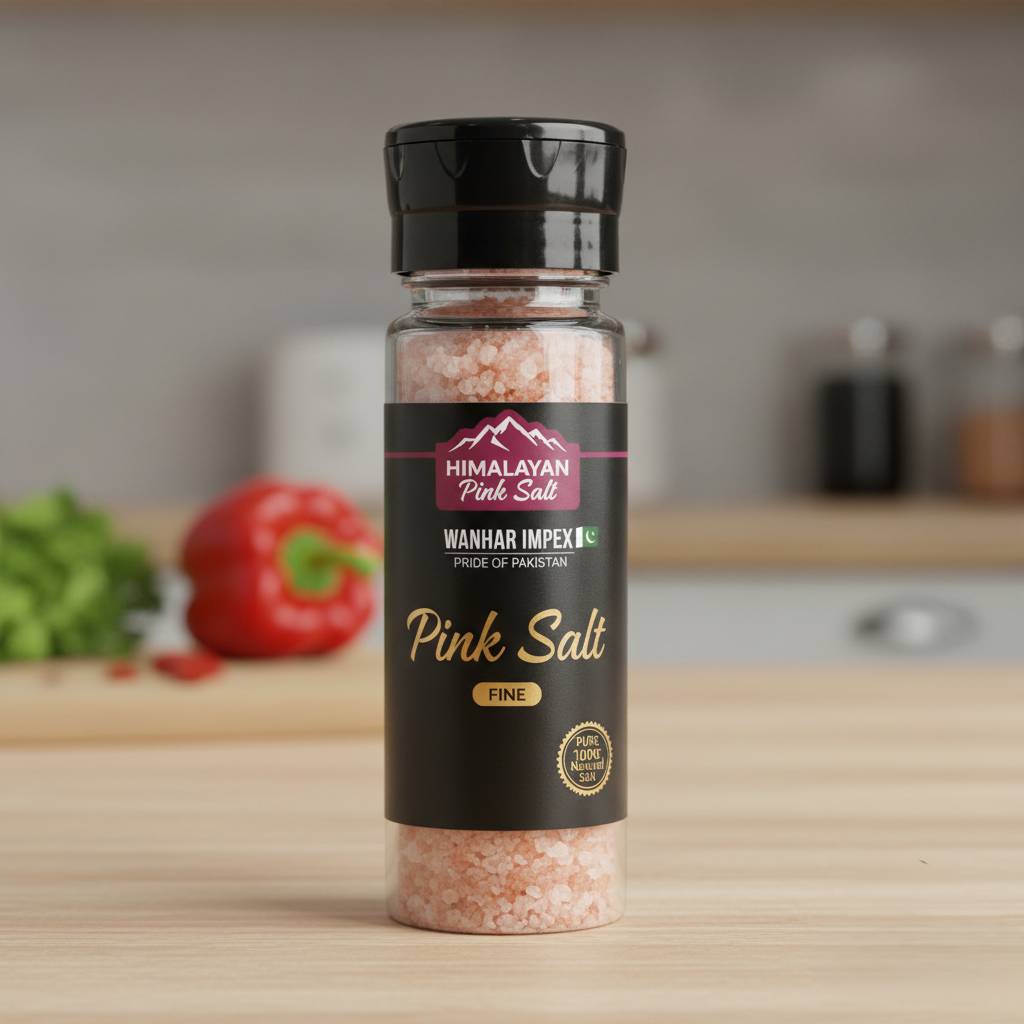 Premium Himalayan salt grinder bottle with elegant packaging